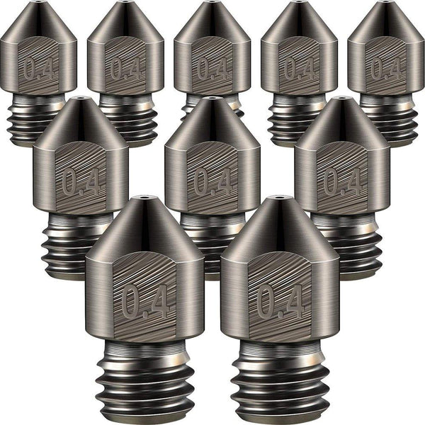 Hardened Stainless Steel & Tungsten MK8 Nozzles | JGMaker® Official