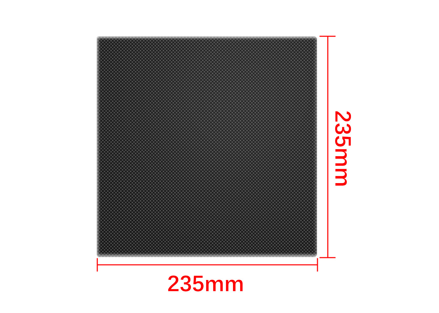 JGMaker Magic PVC-Bauplatte / Ultrabase-Glasbett mit 4 Clips 235*235*4