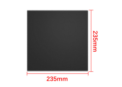 JGMaker Magic PVC-Bauplatte / Ultrabase-Glasbett mit 4 Clips 235*235*4