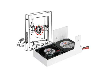 JGMaker A5S 3D 3010 DC 24V Extruder Fan and Part Fan