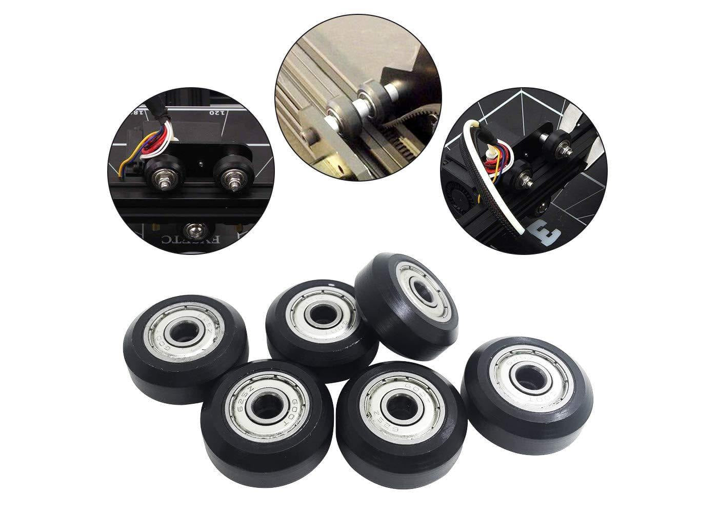 10 PC Plastic Pom Pulley Wheels For 3D Printer