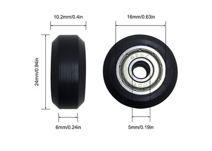 10 PC Plastic Pom Pulley Wheels For 3D Printer