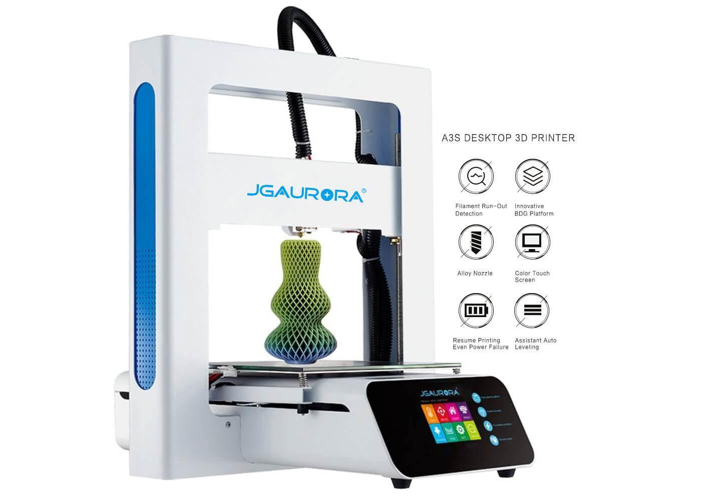 JGMaker A3S 3D Printer 205*205*205mm Touch Screen Filament Detector