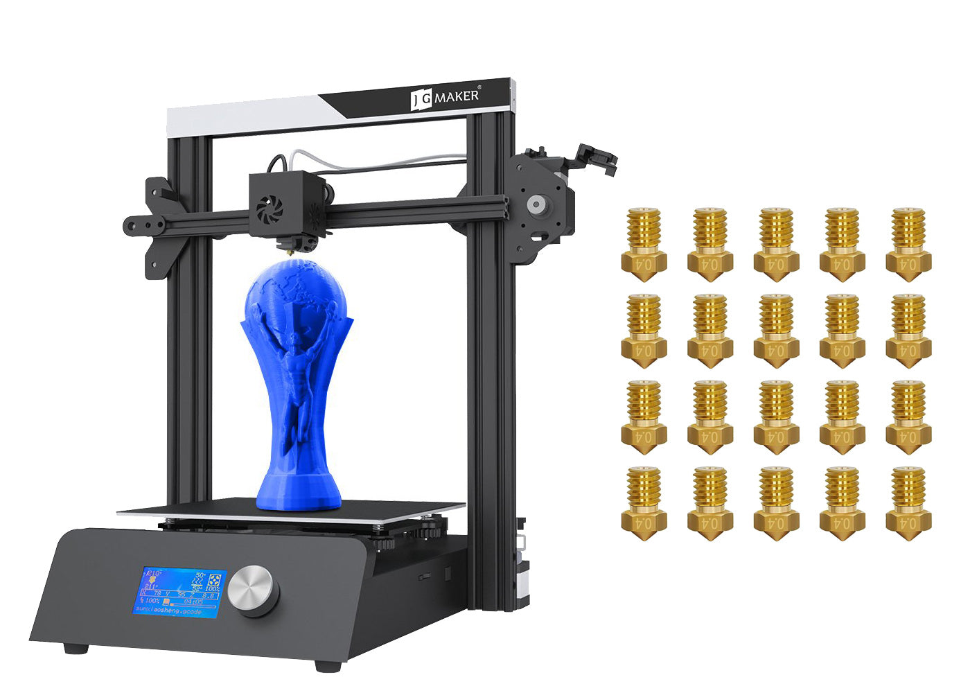 E3D V6 20 & 40 Stück Messing 3D-Druckerdüsen für Magic und A5S