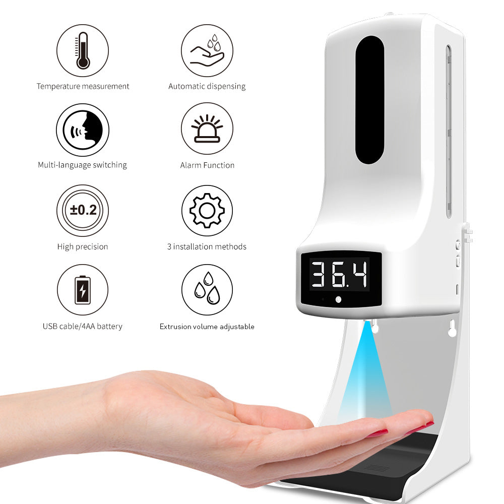 K9 Pro Soap dispenser with Thermometer